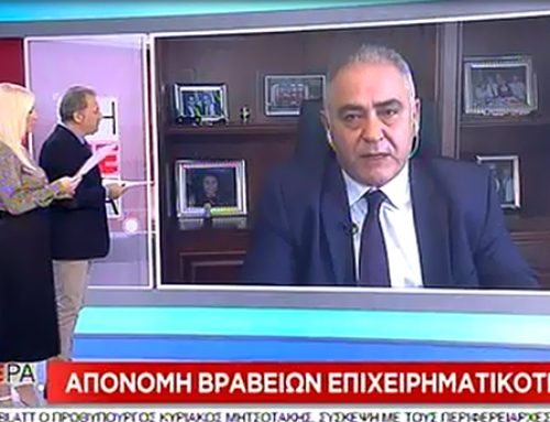 Ο Πρόεδρος του Ε.Ε.Α. στον ΣΚΑΪ για τα «Βραβεία Βιώσιμης, Καινοτόμου και Υπεύθυνης Επιχειρηματικότητας» – Βίντεο